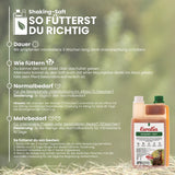 EWALIA SHAKINGSAFT FÜR PFERDE: FLASCHE 1 LITER