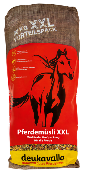 DEUKAVALLO PFERDEMÜSLI XXL: SACK 30 KG – Horse-Futterbox